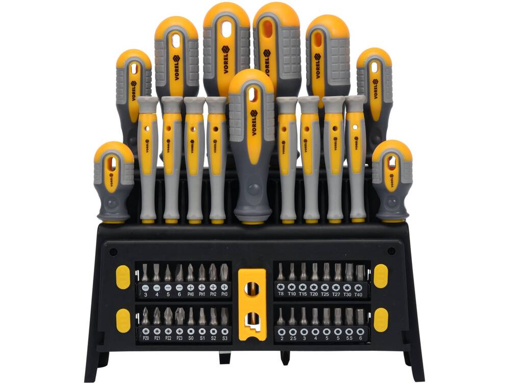 SET SURUBELNITE SI VOREL 60780 BITI, 50 PIESE VOREL - scule electrice si unelte profesionale - BricoMart