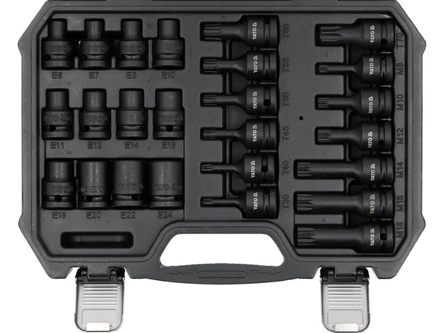 Set tubulare de impact YATO YT-10572, 1/2"