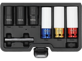 SET TUBULARE PT JANTE ALIAJ 1/2" 7 BUC Yato YT - 10559 Yato - scule electrice si unelte profesionale - BricoMart