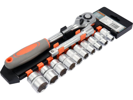 SET TUBULARE + STHOR 58633 ANTRENOR 12 BUC, 1/2 STHOR - scule electrice si unelte profesionale - BricoMart