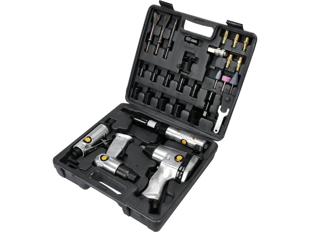 SET UNELTE PNEUMATICE VOREL 81142 + ACCESORII VOREL - scule electrice si unelte profesionale - BricoMart