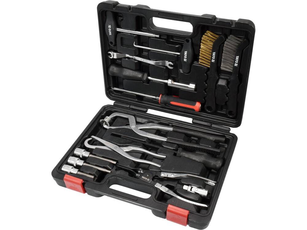 SET UNIVERSAL INTRETINERE YATO YT-06802 SISTEM FRANARE, 15 PIESE YATO - scule electrice si unelte profesionale - BricoMart