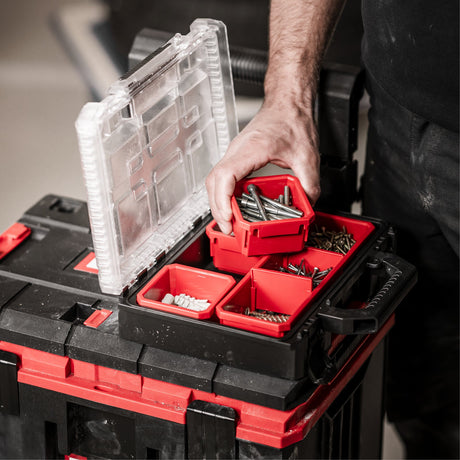 Sistem de cutii de transport Einhell E - Case Half Size Sortierbox BricoMart - scule electrice si unelte profesionale - BricoMart