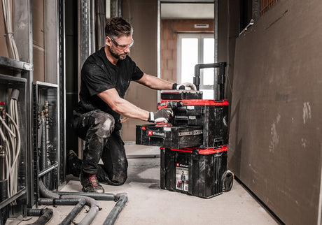 Sistem de cutii de transport Einhell E - Case Schubladenkoffer BricoMart - scule electrice si unelte profesionale - BricoMart
