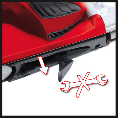 Slefuitor cu banda Einhell TE - BS 8540 E (850 W, suprafata de slefuit 75x140 mm, schimbare banda de slefuit fara unelte, maner suplimentar, softgrip, incl. 1x banda de slefuit P80 Einhell - scule electrice si unelte profesionale - BricoMart