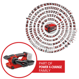 Slefuitor cu banda pe acumulator Einhell Professional TP - BS 18/457 Li BL - Solo Power X - Change, 18 V, Li - Ion, motor fara perii, incl. 3x banda abraziva P80 457x75 mm, fara acumulator si incarcator Einhell - scule electrice si unelte profesionale - BricoMart