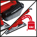Slefuitor orbital Einhell TE - OS 2520 E, 250 W, 115x230 mm, reglare viteza, adaptor de aspirare, hartie abraziva cu arici P120 Einhell - scule electrice si unelte profesionale - BricoMart