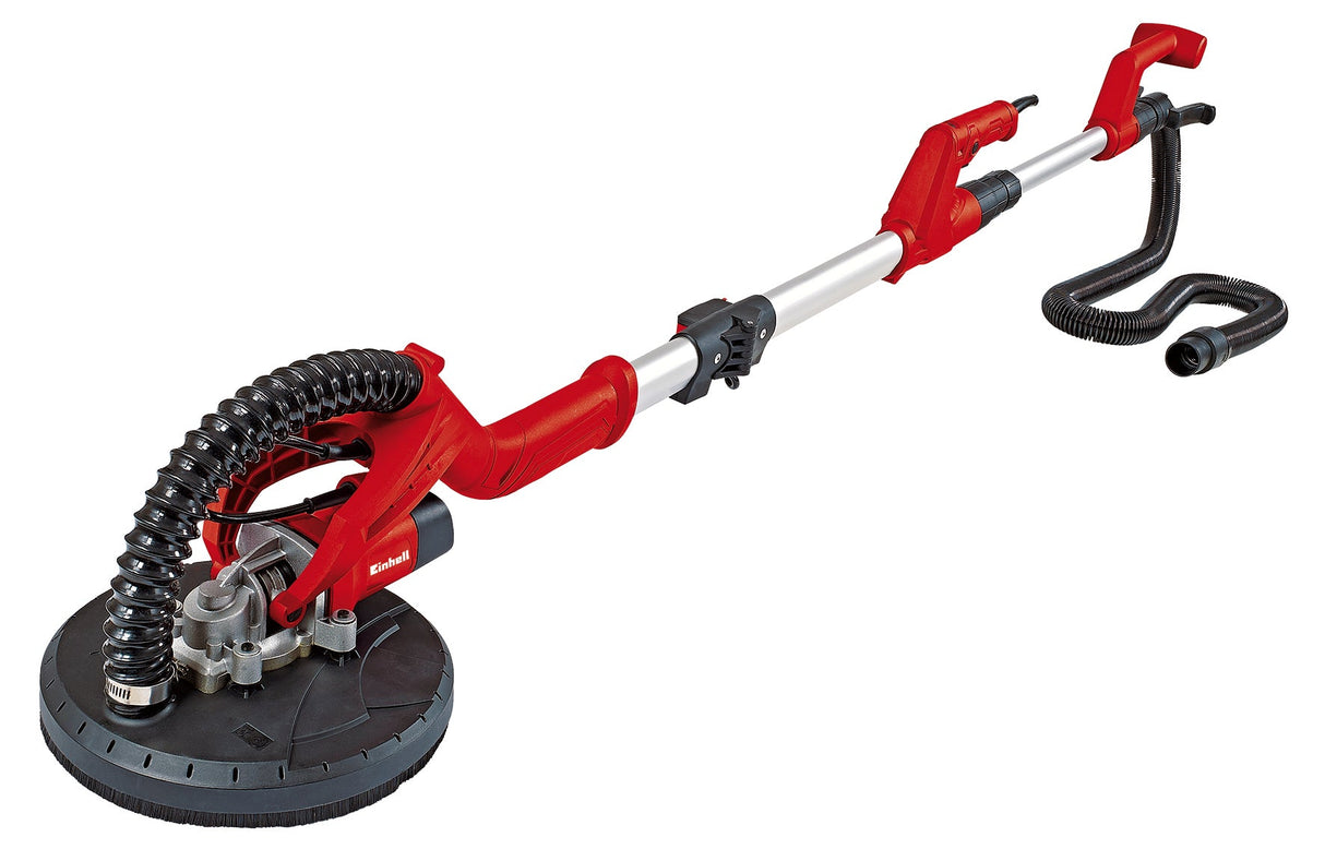 Slefuitor pentru pereti/ gips - carton Einhell TC - DW 225 (600W, platan rotativ max. 1500 rpm, disc de slefuit de 225 mm, maner telescopic, disc de slefuit cu sistem de prindere cu arici si bucla, inclusiv 6 discuri de slefuit Einhell - scule electrice si unelte profesionale - BricoMart