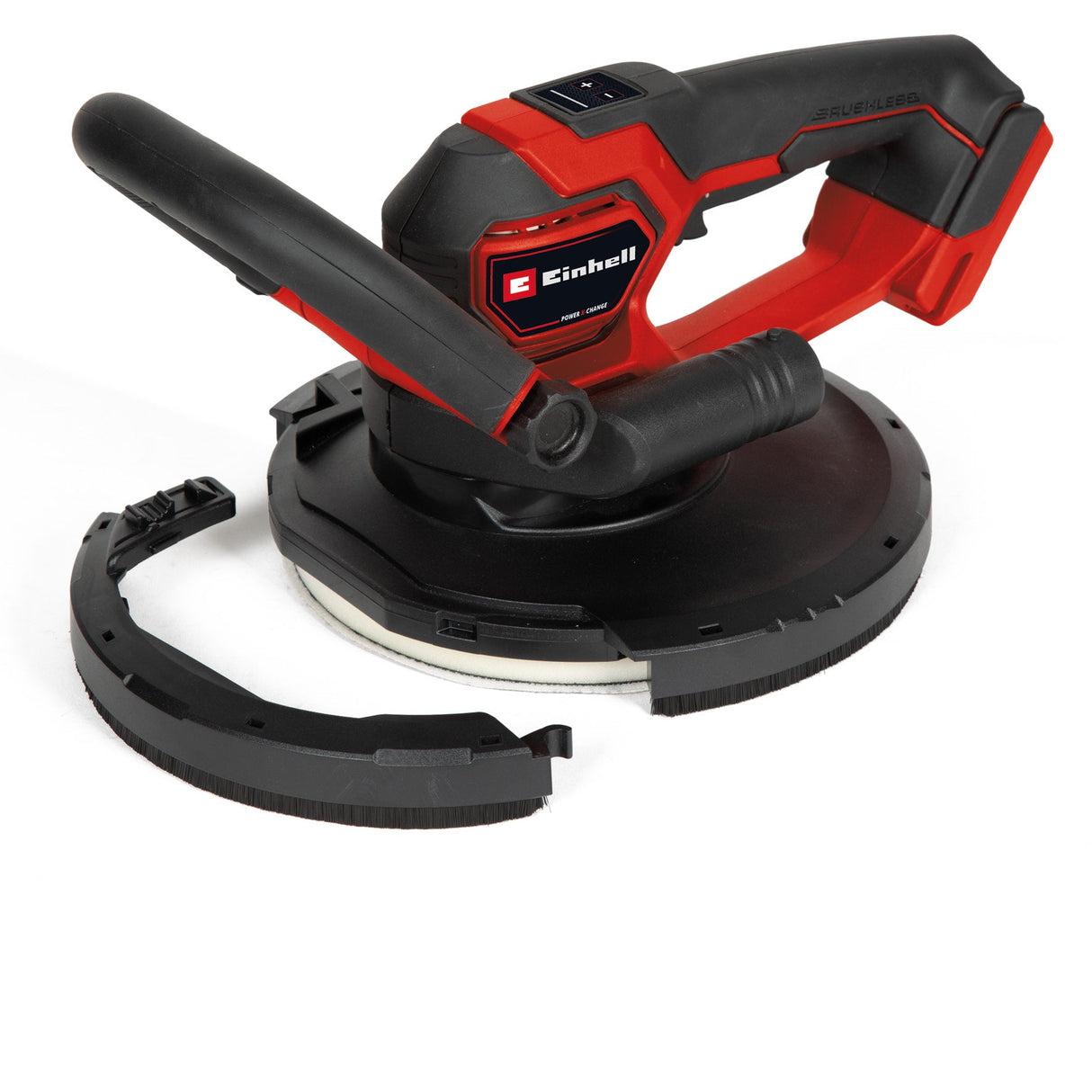 Slefuitor profesional pentru rigips fara fir Einhell TP - DWS 18/225 Li BL Solo Power X - Change (18 V, motor fara perii, incl. 6 x hartii abrazive Ø 225 mm si 1 x disc abraziv de plasa, fara acumulator) Einhell - scule electrice si unelte profesionale - BricoMart