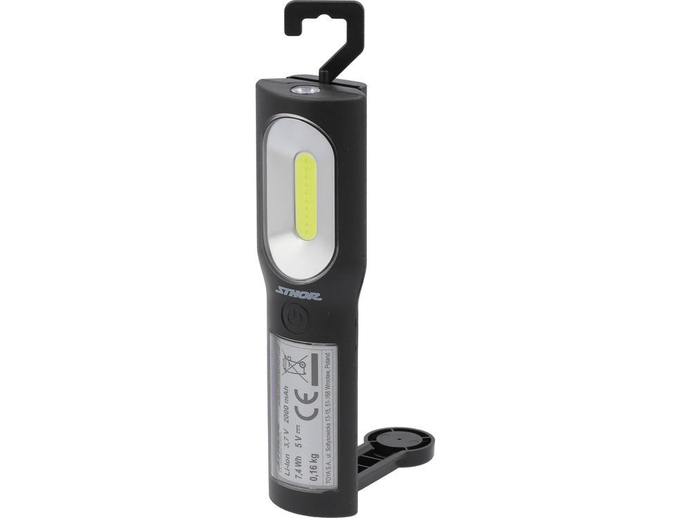 STHOR 82737 hordozható munkalámpa, 350LM, 4 üzemmód, USB C típusú, 2000mAh, 100000 óra, LED 