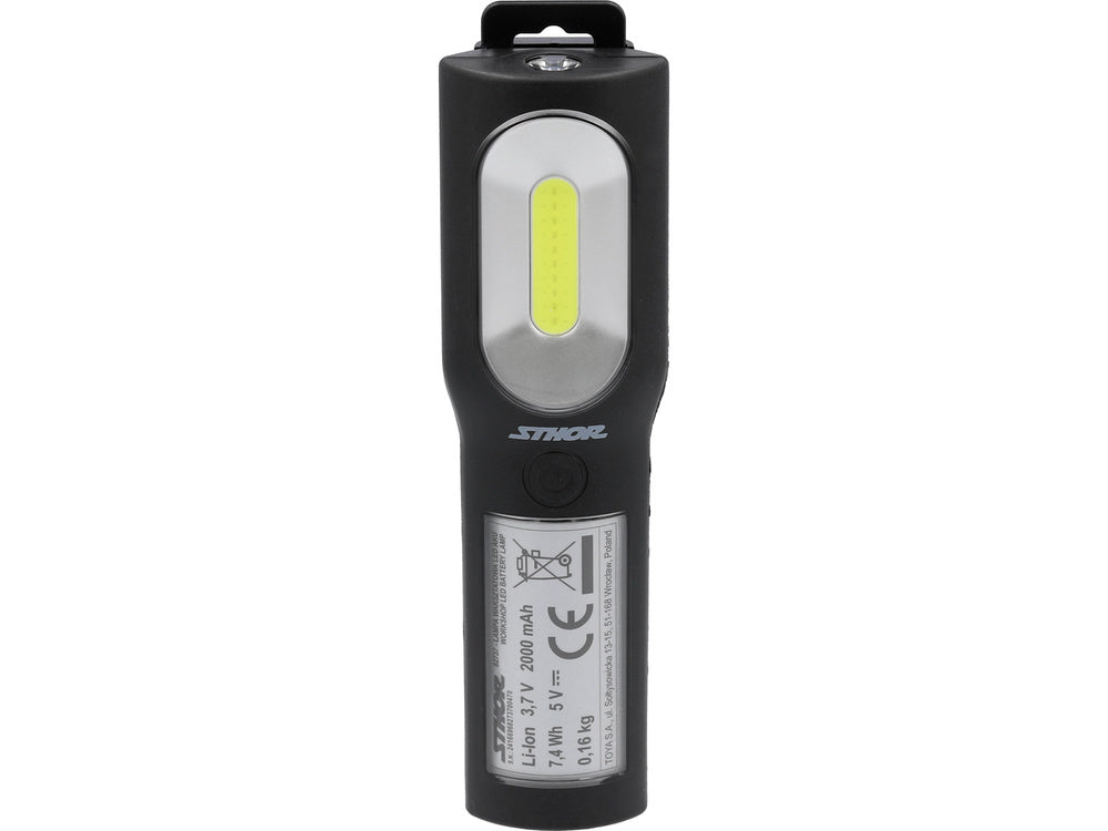 STHOR 82737 hordozható munkalámpa, 350LM, 4 üzemmód, USB C típusú, 2000mAh, 100000 óra, LED 