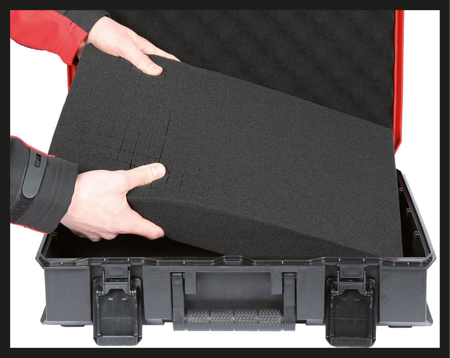 Spuma perforata originala Einhell (accesoriu E - Case, 1x spuma perforata pre - perforata pentru depozitarea in siguranta, de exemplu, a dispozitivelor sensibile) Einhell - scule electrice si unelte profesionale - BricoMart