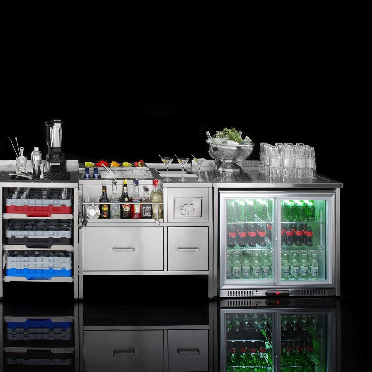 Stație de bar Boston, 1000x650x(H)900 mm, Barmatic