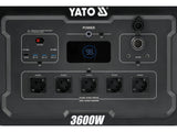 Statie incarcare portabila YATO YT-83096, 3600 W, 3072 wh - imagine 10