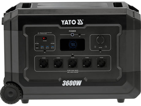 Statie incarcare portabila YATO YT-83096, 3600 W, 3072 wh - imagine 3