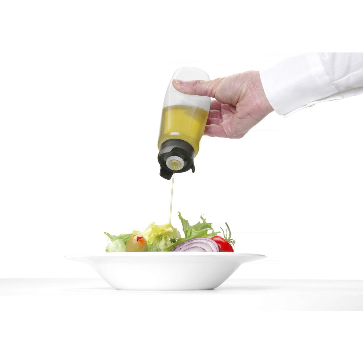 Sticla dozatoare pentru sosuri, sistem inovator impotriva varsarilor, Hendi, 230 ml, 50x160(h)mm