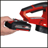 Suflanta de frunze pe acumulator Einhell GC - CL 18 Li E Solo Power X - Change, 18 V, viteza a aerului de 210 km/h, usoara si puternica, control al vitezei, maner moale, fara baterie Einhell - scule electrice si unelte profesionale - BricoMart