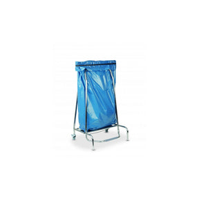 Suport punga gunoi, cu pedala si 2 roti cu frana 420x580x(H)960 mm