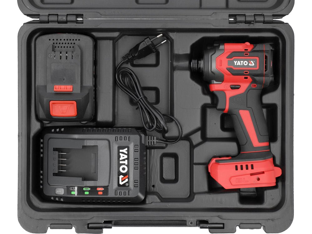 SURUBELNITA CU IMPACT 18V 230NM HEX, 1X4AH Yato YT - 82798 - 90 mm, 230 Nm, 6.3 mm Yato - scule electrice si unelte profesionale - BricoMart