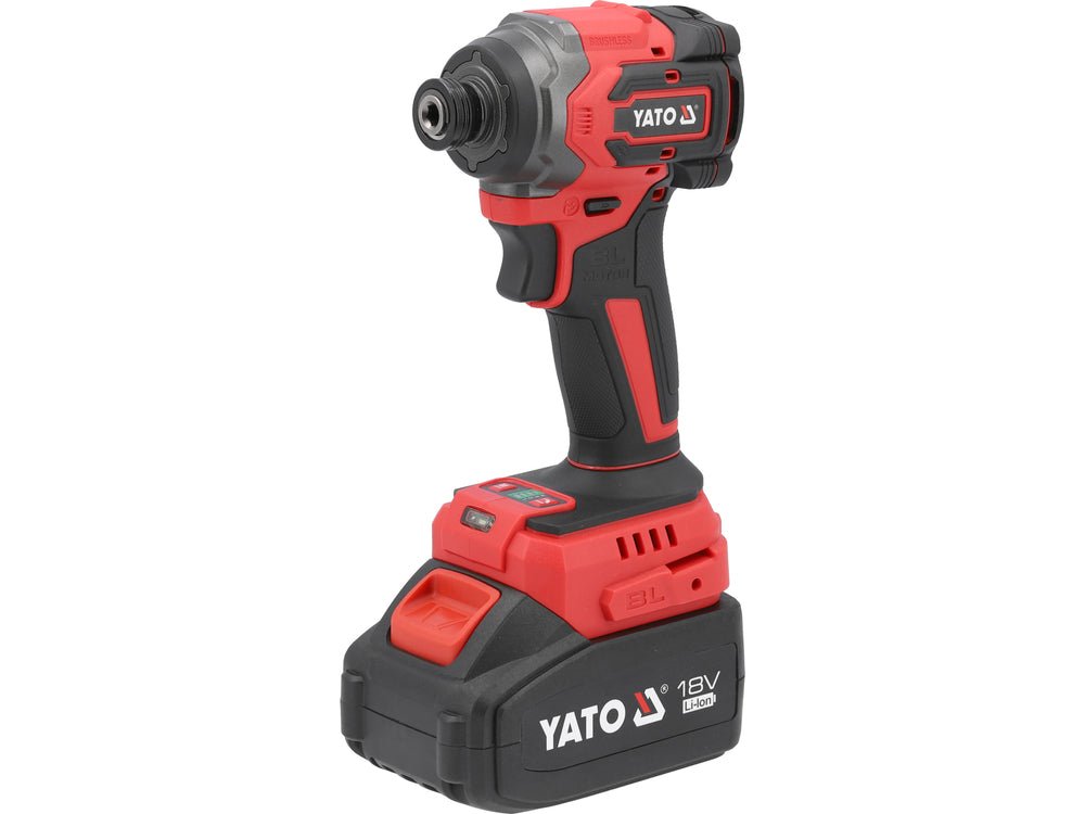 SURUBELNITA CU IMPACT 18V 230NM HEX, 1X4AH Yato YT - 82798 - 90 mm, 230 Nm, 6.3 mm Yato - scule electrice si unelte profesionale - BricoMart