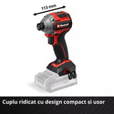 Surubelnita cu impact fara fir Einhell TP-CI 18/250-C Li BL-Solo PXC,18 V, 250 Nm, Brushless, hexagon 1/4", LED, fara acumulator - imagine 10