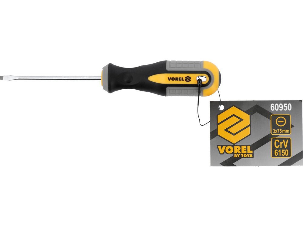 SURUBELNITA DREAPTA 3X75MM VOREL 60950 VOREL - scule electrice si unelte profesionale - BricoMart