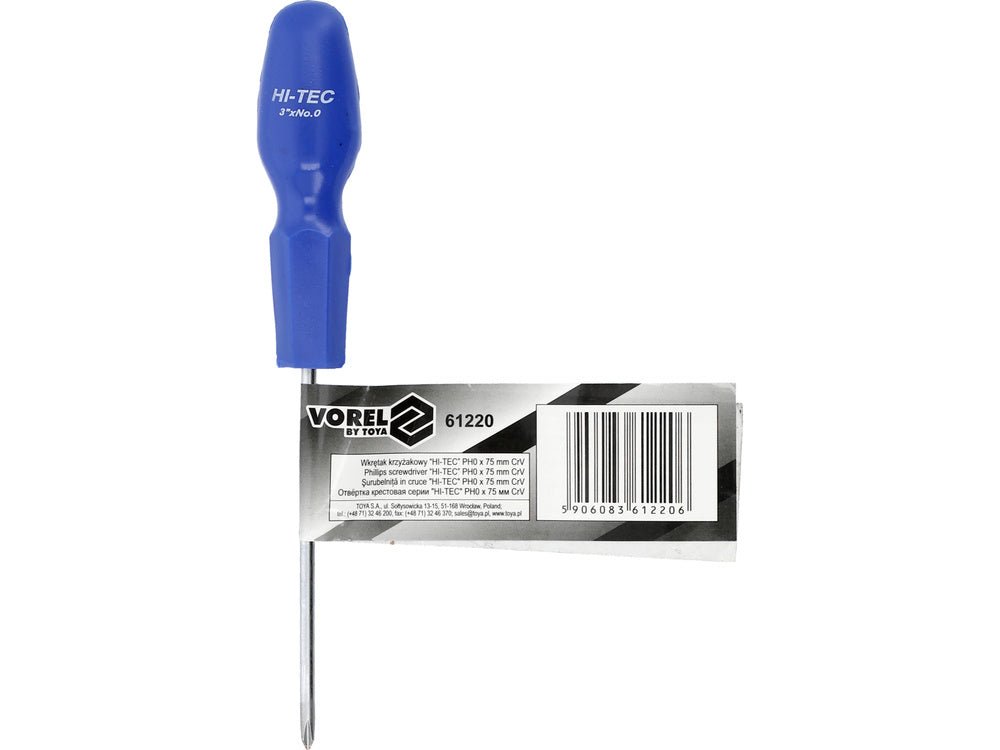 SURUBELNITA HI-TEC, PH0X75MM, VOREL 61220 CR-V VOREL - scule electrice si unelte profesionale - BricoMart