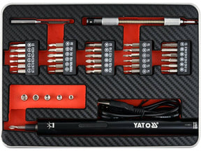 SURUBELNITA PRECIZIE CU YATO YT-27930 ACUMULATOR, 3.6V, 39 PIESE YATO - scule electrice si unelte profesionale - BricoMart