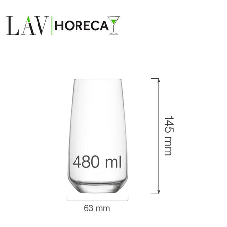 Pahar inalt Lyon 480ml, LAV