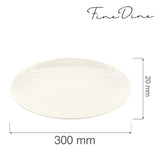 Farfurie intinsa Fine Dine, Crema 300 mm