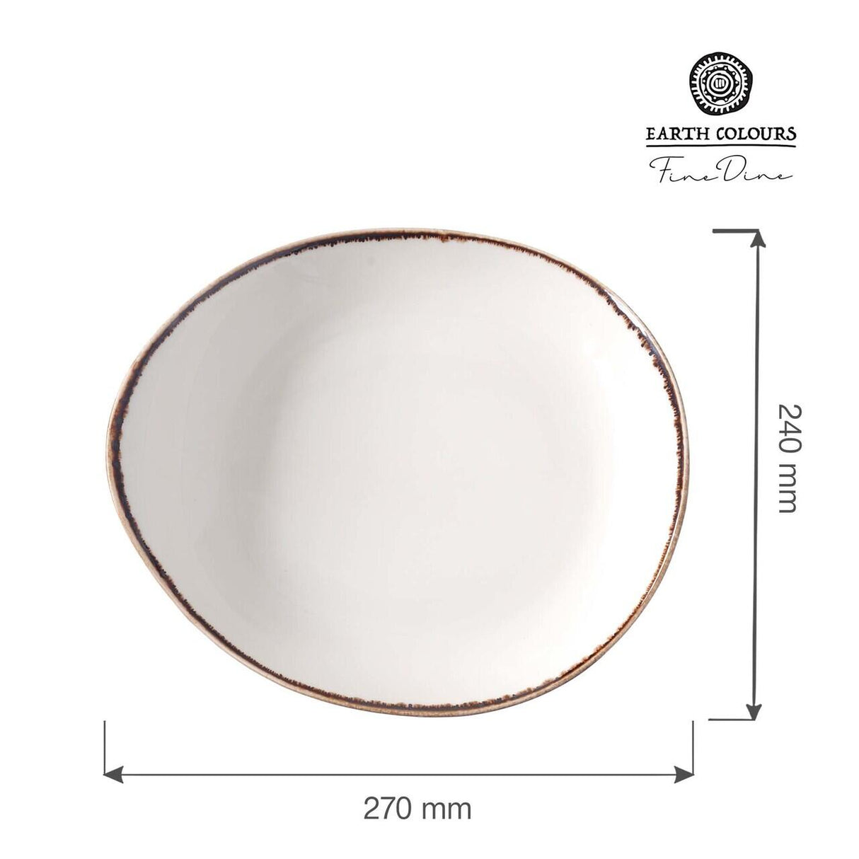 Farfurie Vanilla, 270x240 mm Fine Dine