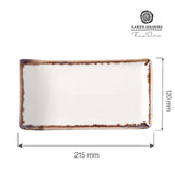 Farfurie de servire Vanilla, 215x120 mm Fine Dine