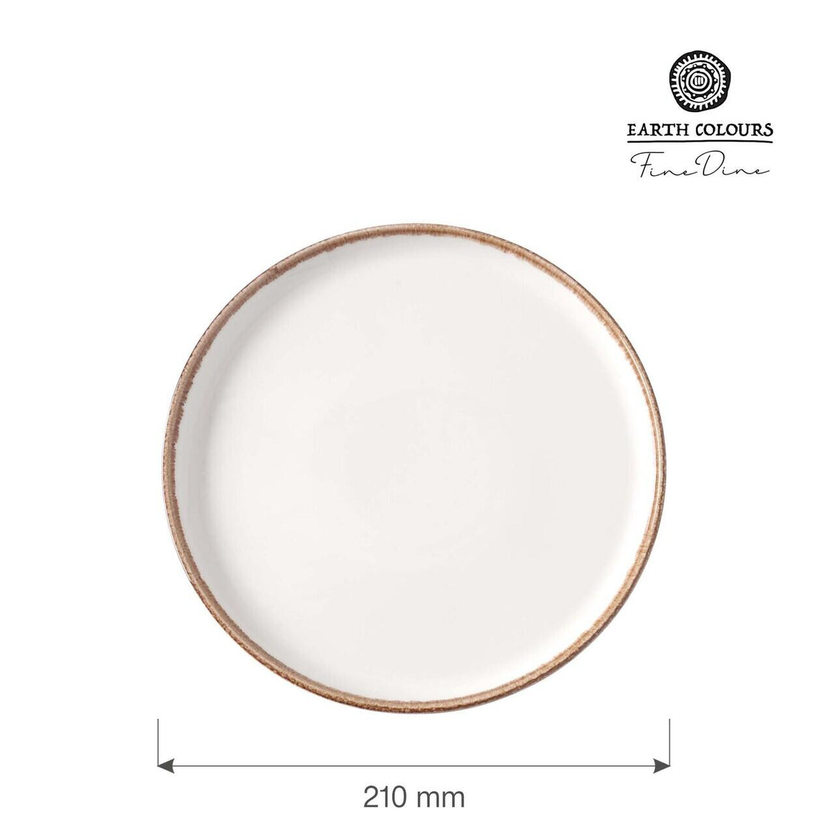 Farfurie cu margine inalta Vanilla, 210 mm Fine Dine