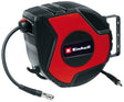 Tambur cu furtun aer comprimat Einhell TC - PH 150, lungime furtun 15 m + 1,5 m furtun de conectare, diametru interior furtun 9 mm, presiune maxima de functionare 16 bar, incl. suport de perete Einhell - scule electrice si unelte profesionale - BricoMart