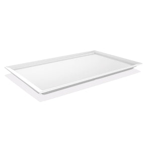 Tavă dreptunghiulară GN 1/1 melamină, albă 530x325x(H)30 Fine Dine