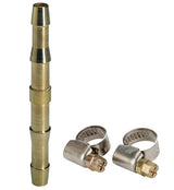 Teava de conectare a furtunului Einhell originala de 6 mm (accesorii pentru compresor, diametru de 6 mm, din alama rezistenta, pentru furtunuri de aer comprimat, inclusiv 2x cleme) Einhell - scule electrice si unelte profesionale - BricoMart