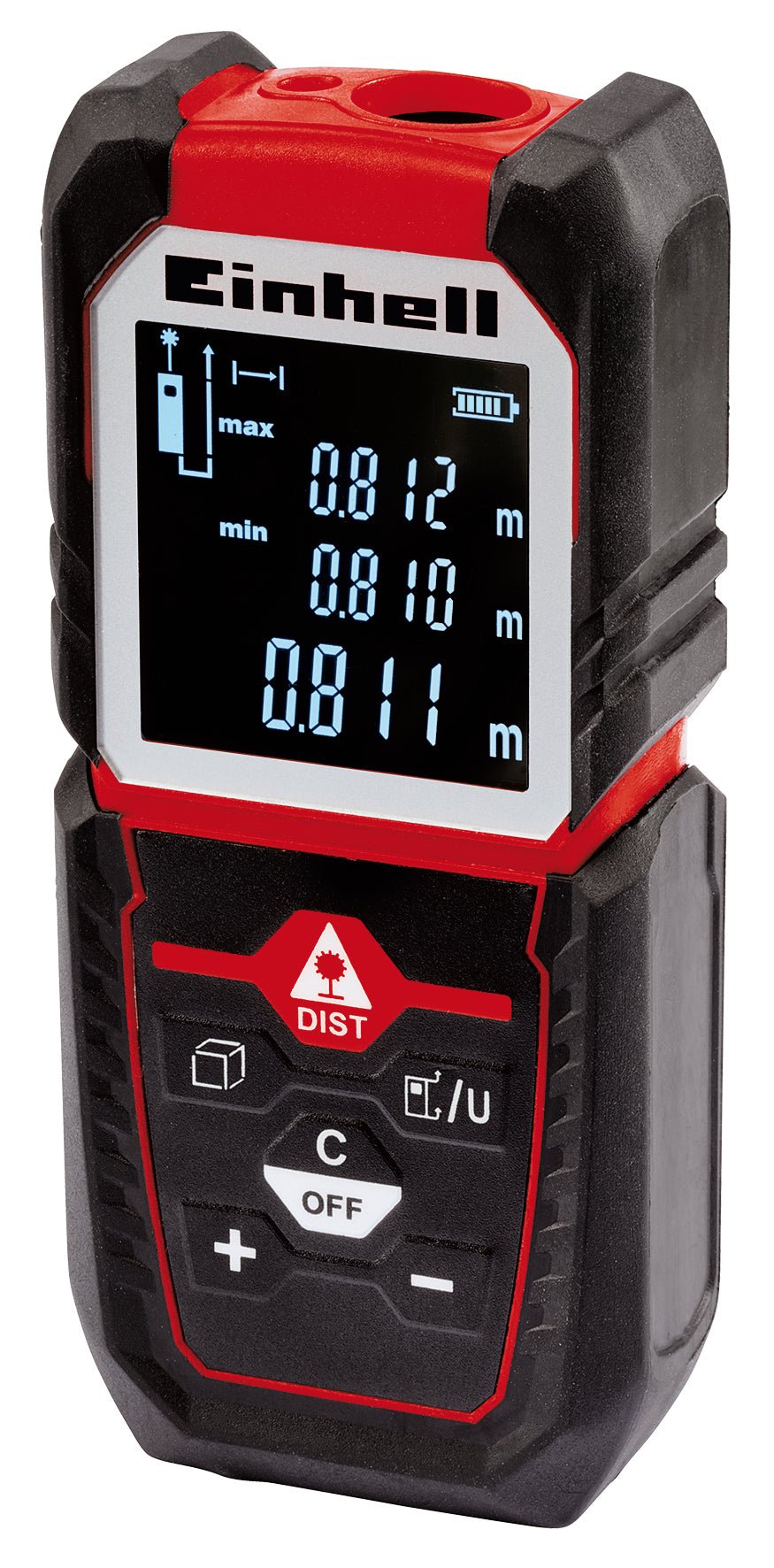 Telemetru laser Einhell TC - LD 50, pana la 50 m, marginea frontala/marginea spate sau placa de oprire ca nivele de referinta, functie Pitagora si de inclinare Einhell - scule electrice si unelte profesionale - BricoMart