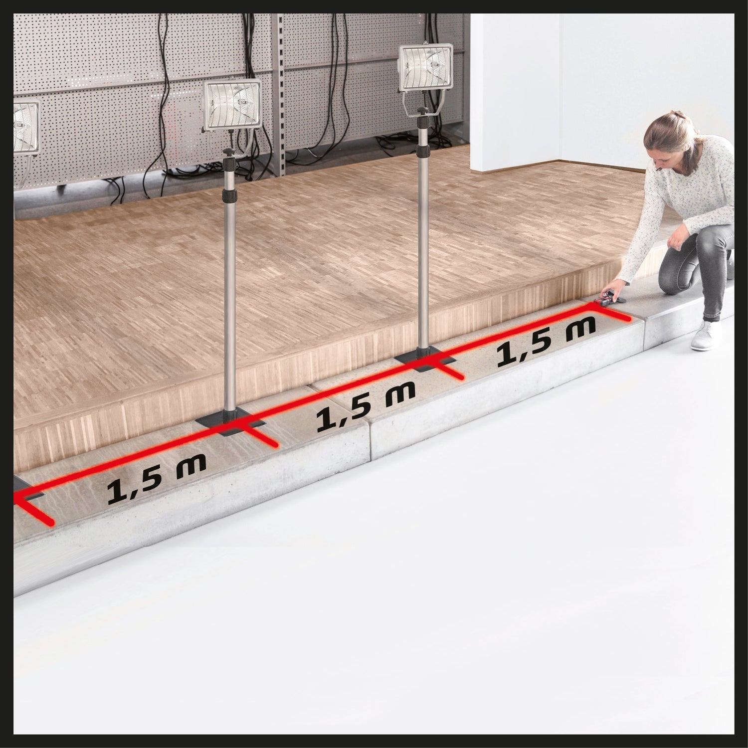 Telemetru laser Einhell TC - LD 50, pana la 50 m, marginea frontala/marginea spate sau placa de oprire ca nivele de referinta, functie Pitagora si de inclinare Einhell - scule electrice si unelte profesionale - BricoMart