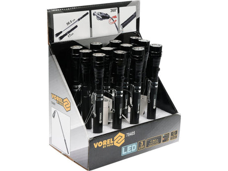 TELESCOP MAGNETIC CU VOREL 78405 LED, 17 - 56,5CM VOREL - scule electrice si unelte profesionale - BricoMart