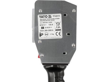 Tester acumulatori YATO YT-83111, 6/12 V - imagine 6