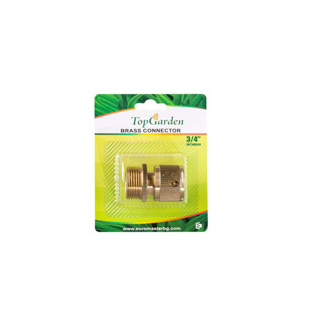TOP GARDEN Conector ¾” alama filet exterior TG Conceput pentru a oferi o conexiune de lungă durată și sigură, fără scurgeri Construcție din alamă solidă, care oferă pe Top Garden - scule electrice si unelte profesionale - BricoMart