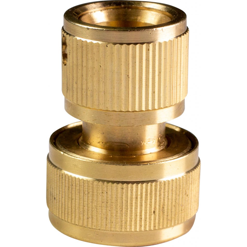 TOP GARDEN Conector alama furtun cu stop 3/4” TG Opreste apa la decuplare Top Garden - scule electrice si unelte profesionale - BricoMart