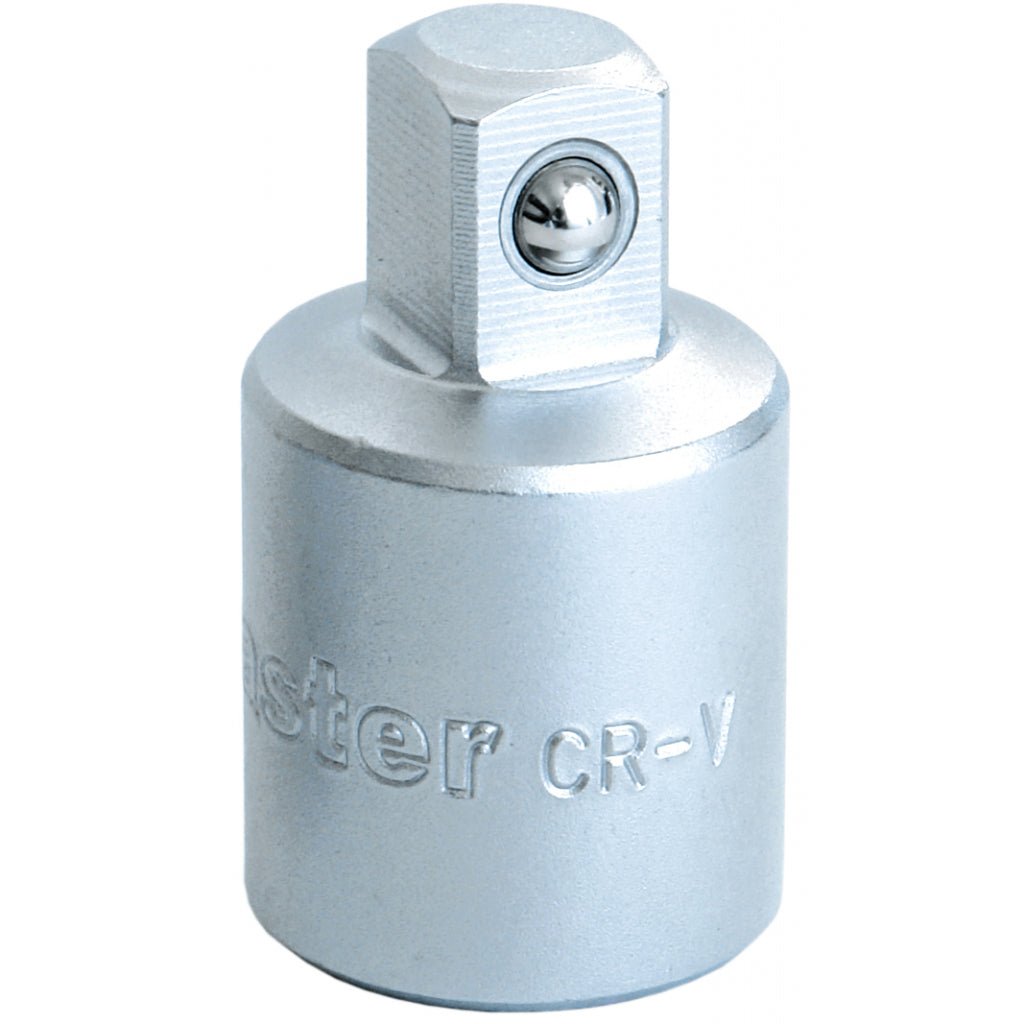 TOP MASTER PRO Adaptor 1/2"F x 3/8"M TMP Material: otel crom - vanadiu de inalta calitate Standard - DIN3123 Adaptor 1/2 "F la 3/8" M Top Master Pro - scule electrice si unelte profesionale - BricoMart