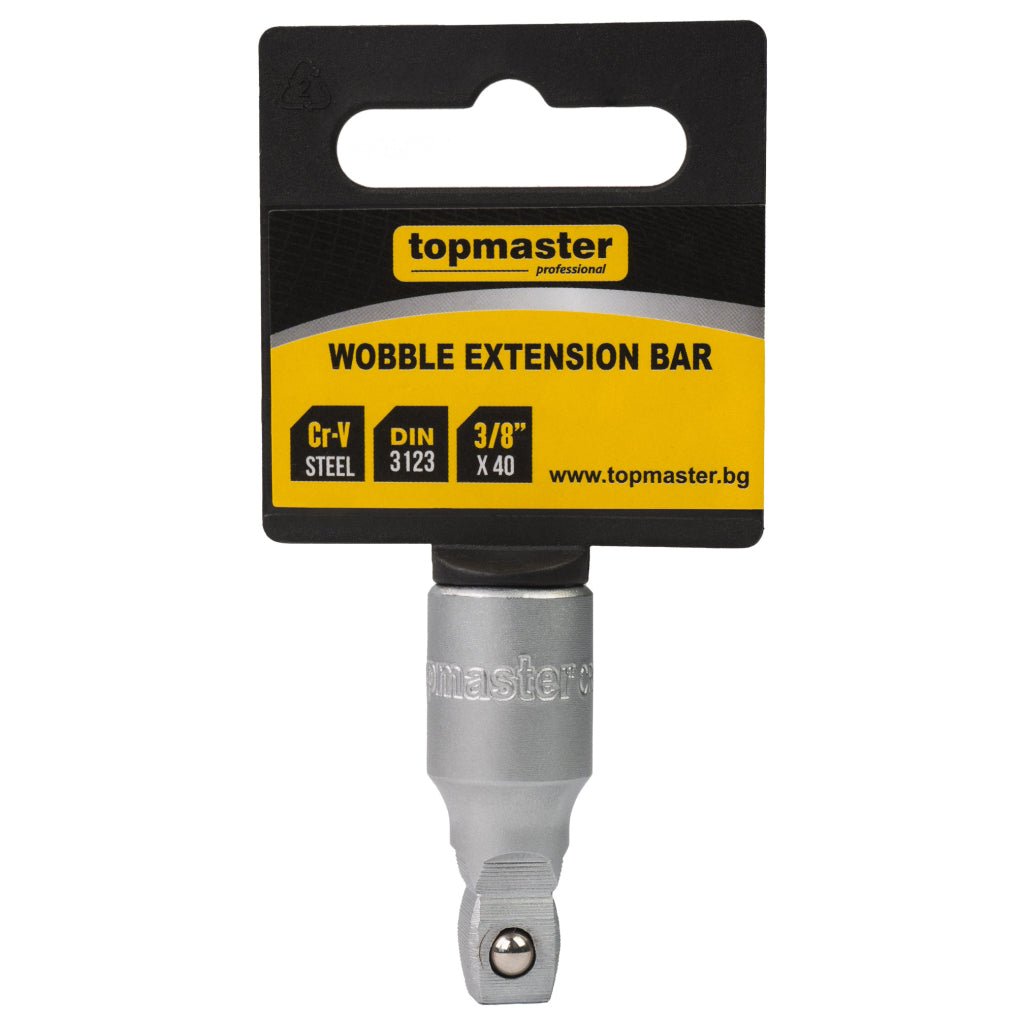 TOP MASTER PRO Adaptor lung 3/8"х40mm CR - V TMP Profil special pentru operare sub unghi Material: otel crom - vanadiu de inalta calitate Top Master Pro - scule electrice si unelte profesionale - BricoMart