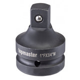 TOP MASTER PRO Adaptor tubulara de impact 3/4 F x 1/2 M TMP Potrivit pentru chei de impact pneumatice Adaptor 3/4 "F la 1/2" M Top Master Pro - scule electrice si unelte profesionale - BricoMart