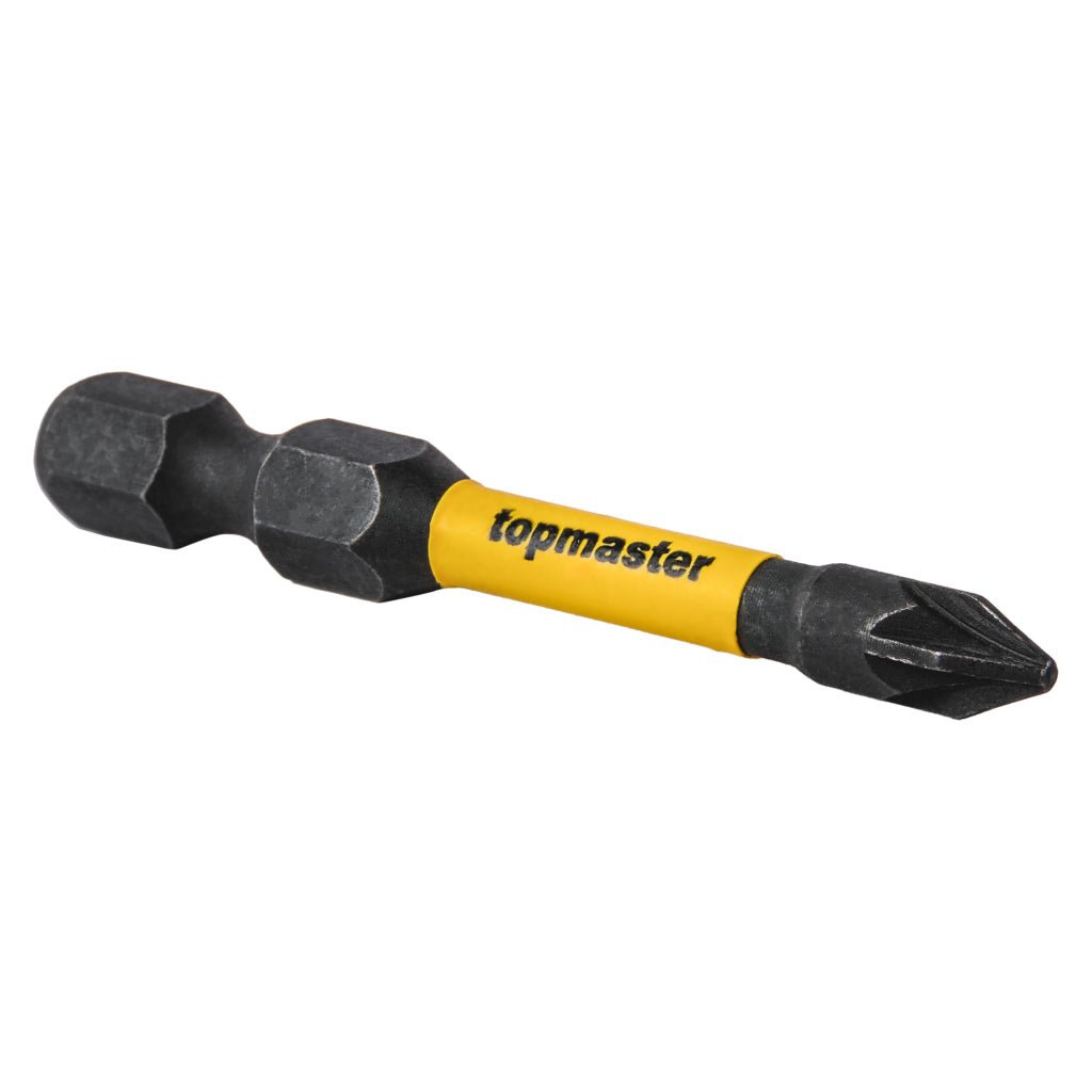 TOP MASTER PRO Bit de impact 50mm PZ1, 2 buc. TMP Ideal pentru o varietate de aplicații, inclusiv asamblarea mobilierului, reparații, lucrări de construcție și alte sarci Top Master Pro - scule electrice si unelte profesionale - BricoMart