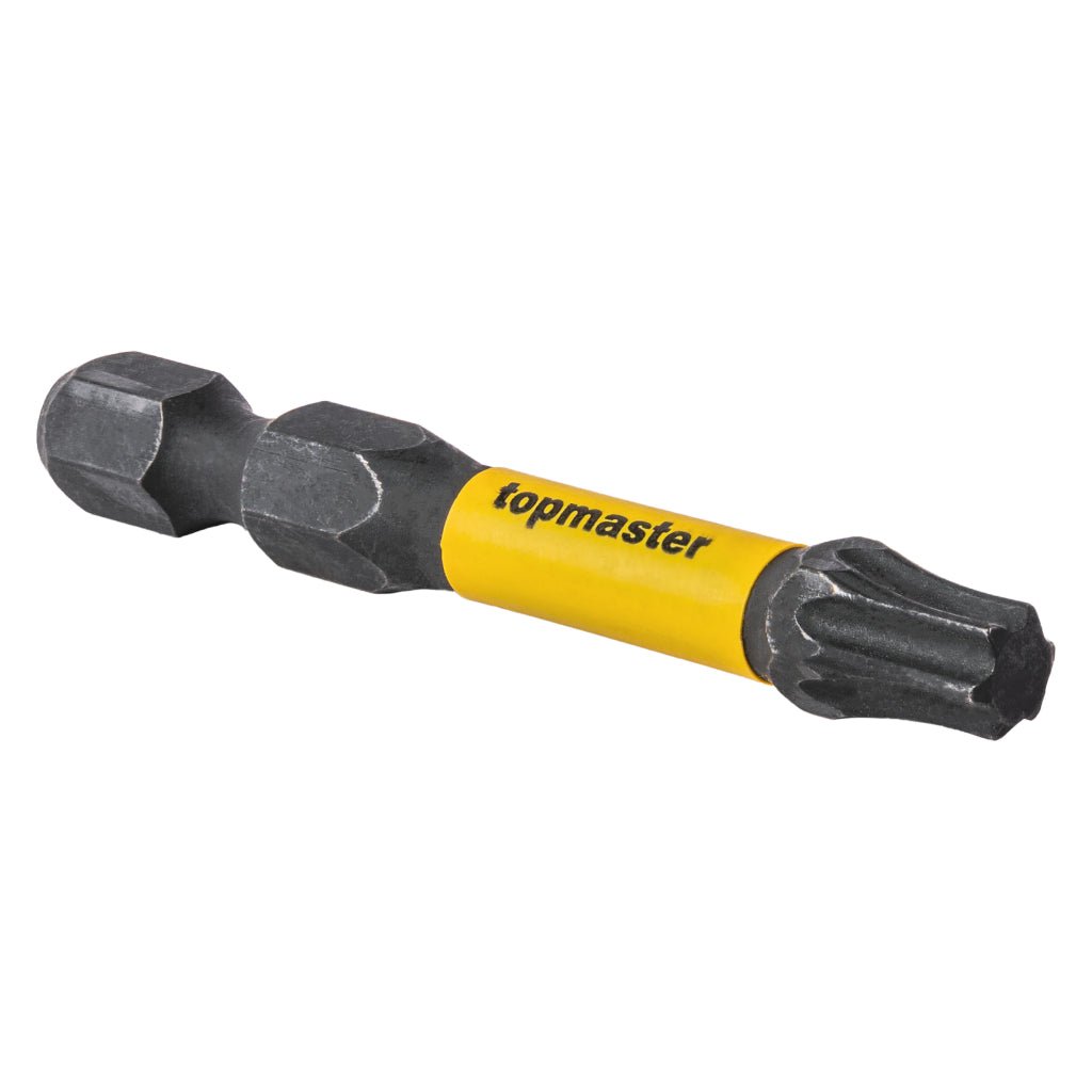 TOP MASTER PRO Bit de impact 50mm TX30, 2 buc. TMP Ideal pentru o varietate de aplicații, inclusiv asamblarea mobilierului, reparații, lucrări de construcție și alte sarci Top Master Pro - scule electrice si unelte profesionale - BricoMart