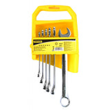 TOP MASTER PRO Chei combinate set 6pcs 8-17mm CR-V TMP Capatul cheii este inclinat cu 15 ° pentru lucru facil in spatii inaccesibile Material: otel crom-vanadiu de inalta cali Top Master Pro - scule electrice si unelte profesionale - BricoMart