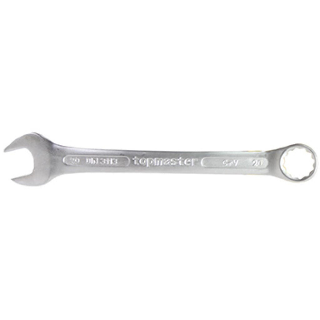 TOP MASTER PRO Cheie combinata 14mm CR - V TMP DIN 3113 Capatul cheii este inclinat cu 15 ° pentru lucru facil in spatii inaccesibile Material: otel crom - vanadiu de inalta cali Top Master Pro - scule electrice si unelte profesionale - BricoMart