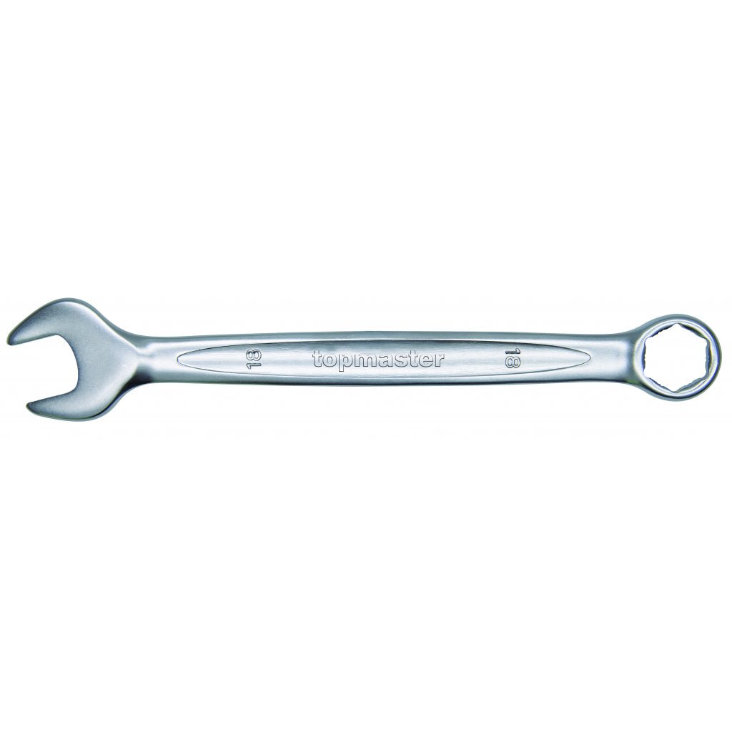 TOP MASTER PRO Cheie combinata 19 mm PREMIUM TMP Material: otel crom - vanadiu de inalta calitate Profilul cu 6 fete (6 x GRIP ON) prinde cu pana la 85% din suruburi si pi Top Master Pro - scule electrice si unelte profesionale - BricoMart